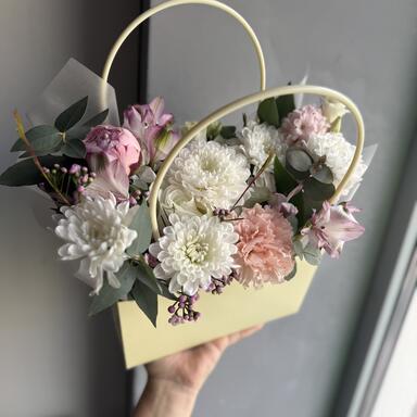 Композиция в сумочке «Нежность»