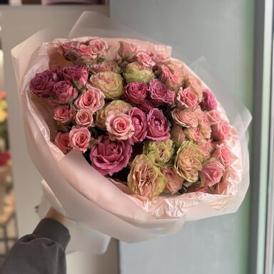 Кустовые розы микс 