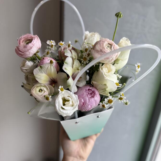 Композиция в сумочке «Летний луг»